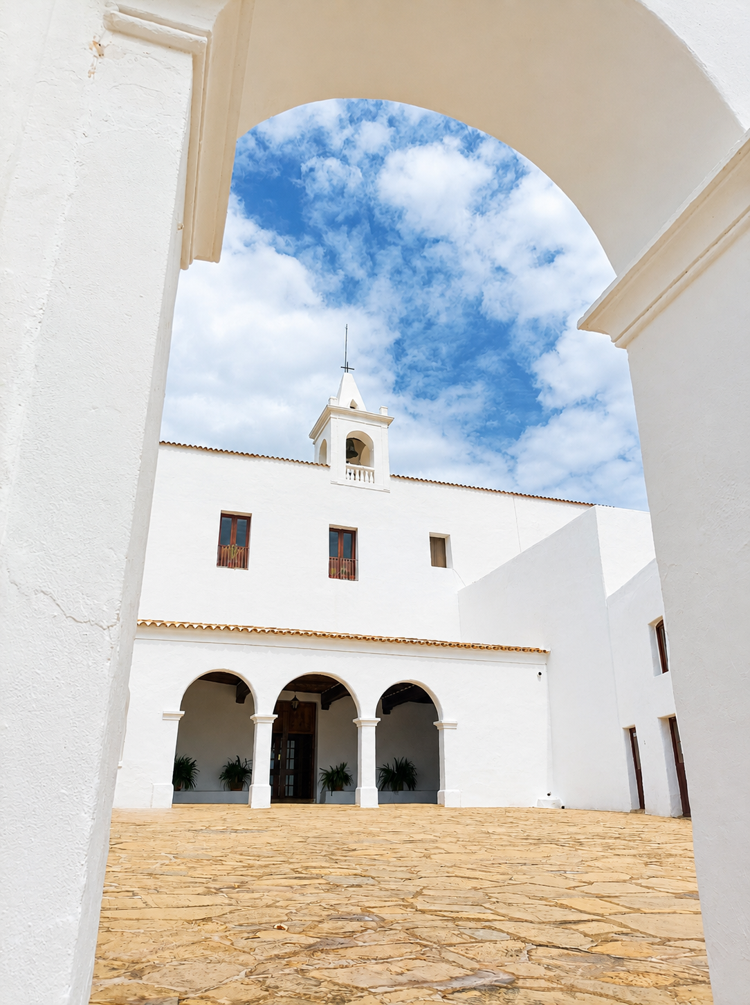 San Miguel historical church in the north of Ibiza